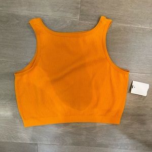 Orange crop top